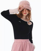 Boogzel Apparel Secret Crush Heart Cutout Top, view 5