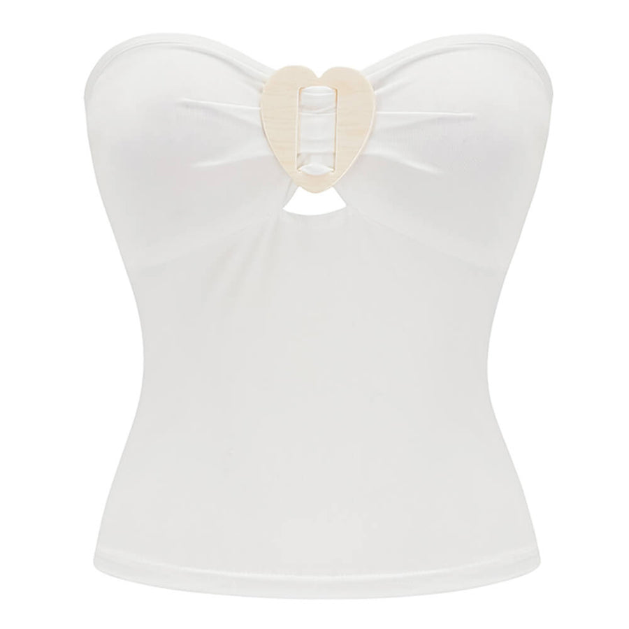 Boogzel Apparel Secret Crush Heart Tube Top
