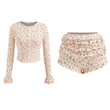 Boogzel Apparel Secret Garden Floral Top & Shorts Set, view 3