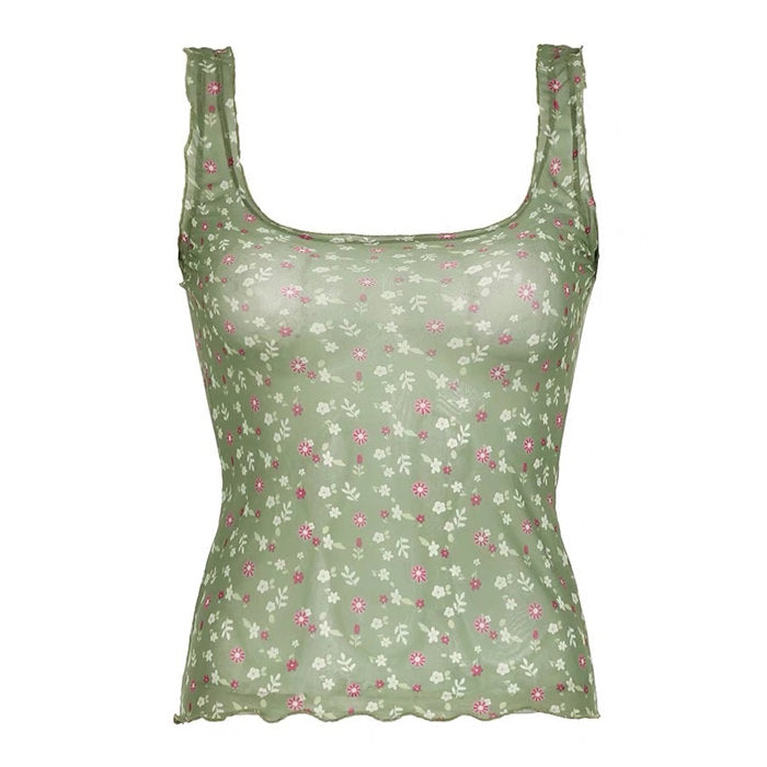 Boogzel Apparel Secret Garden Mesh Tank Top