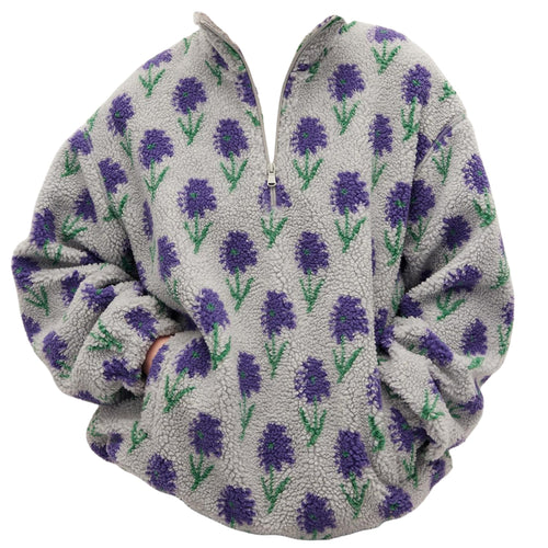 Boogzel Apparel Secret Garden Zip-Up Fleece Sweatshirt