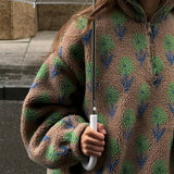 Boogzel Apparel Secret Garden Zip-Up Fleece Sweatshirt, view 5