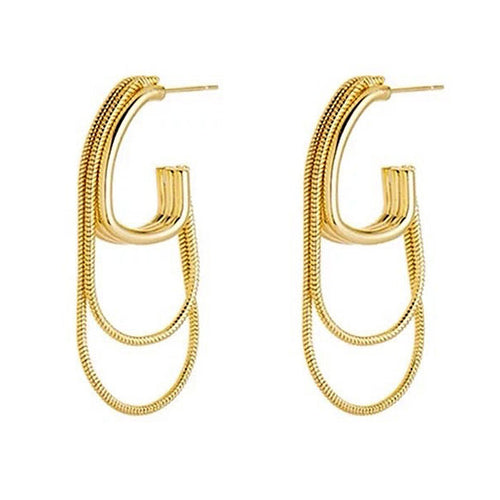 Boogzel Apparel Self Made Chain Earrings