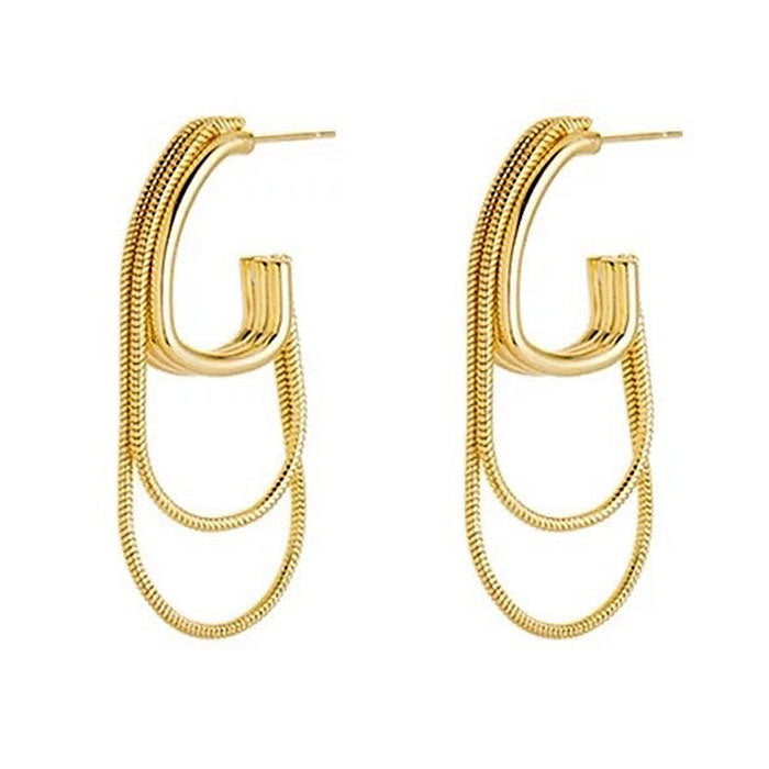 Boogzel Apparel Self Made Chain Earrings