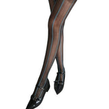 Boogzel Apparel Self Made Contrast Seam Line Tights, view 2