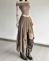 Boogzel Apparel She Walks Through Forgotten Layered Skirt, view 4