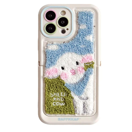 Boogzel Apparel Sheep Embroidered iPhone Case