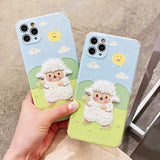 Boogzel Apparel Sheep Embroidery iPhone Case, view 2
