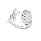 Boogzel Apparel Shell and Starfish Ring, view 2