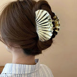 Boogzel Apparel Shell Gold Hair Claw, view 3