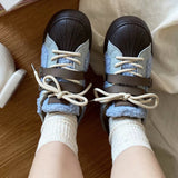 Boogzel Apparel Sherpa Buckle Straps Sneakers, view 5