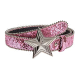 Boogzel Apparel Shining Star Buckle Sequin Belt, view 2