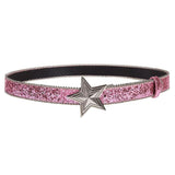 Boogzel Apparel Shining Star Buckle Sequin Belt, view 3