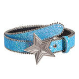 Boogzel Apparel Shining Star Buckle Sequin Belt, view 4
