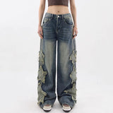 Boogzel Apparel Side Stripe Star Jeans, view 3