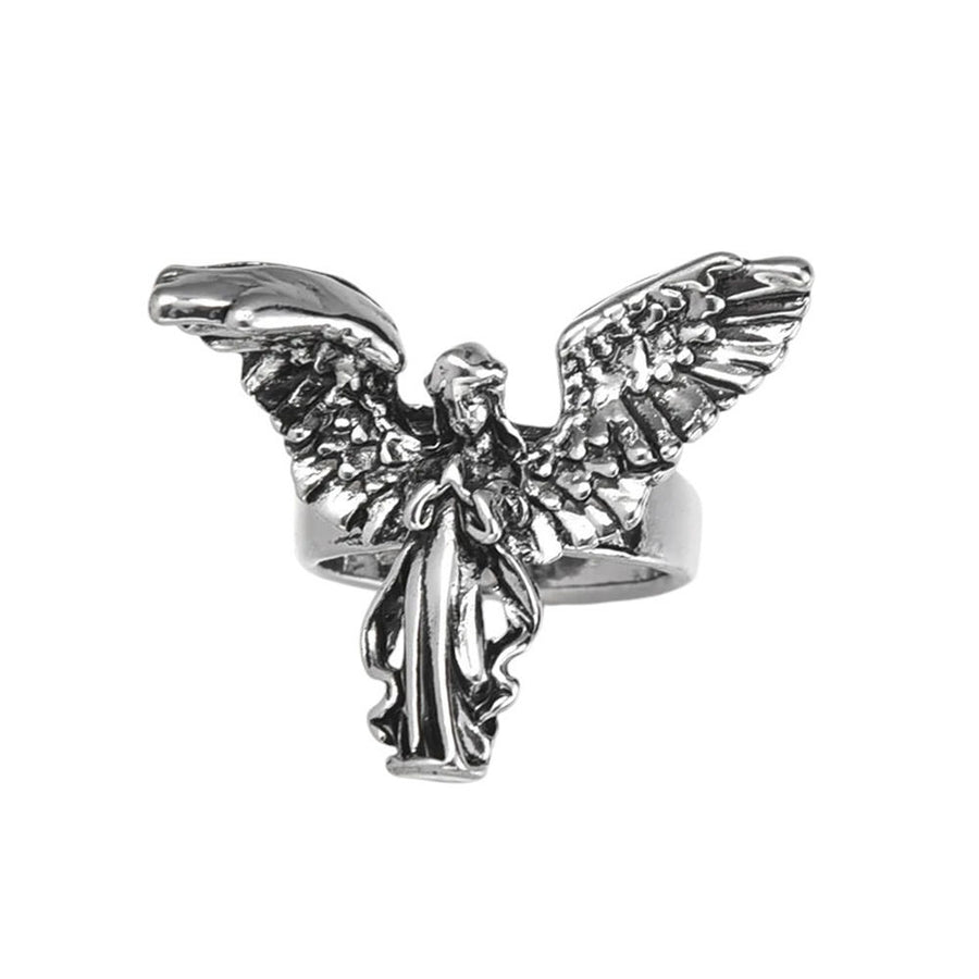 Boogzel Apparel Silver Angel Ring
