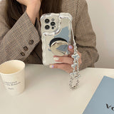 Boogzel Apparel Silver Bead Chain iPhone Case, view 4
