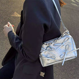 Boogzel Apparel Silver Bows Shoulder Bag, view 5