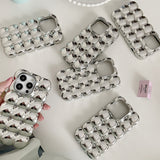 Boogzel Apparel Silver Bubble iPhone Case, view 2
