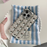 Boogzel Apparel Silver Bubble iPhone Case, view 5