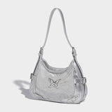 Boogzel Apparel Silver Butterfly Shoulder Bag, view 3