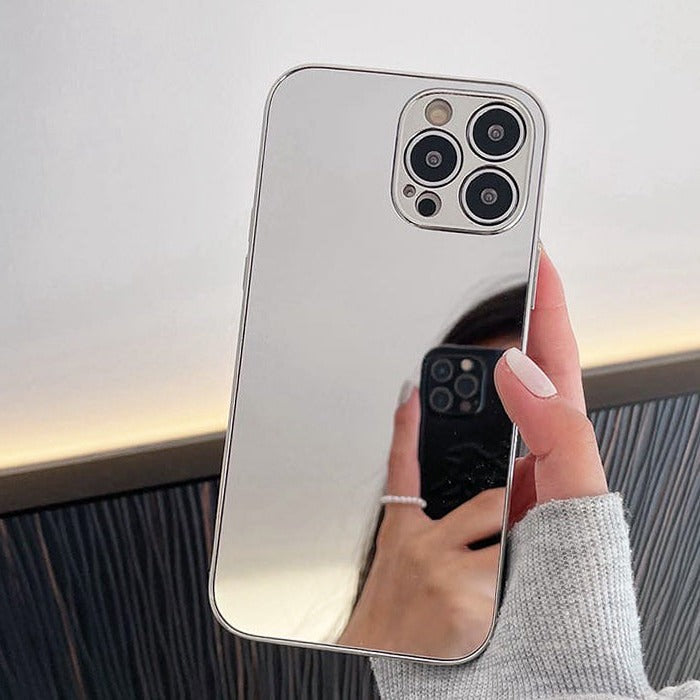 Boogzel Apparel Silver Mirror iPhone Case