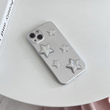 Boogzel Apparel Silver Star iPhone Case, view 3