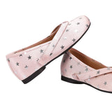 Boogzel Apparel Silver Star Pink Tabi Ballet Flats, view 3