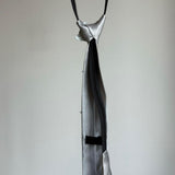 Boogzel Apparel Silver Star Satin Tie, view 5
