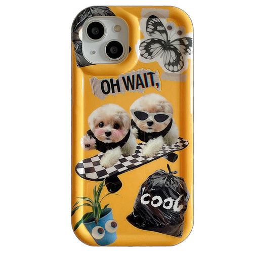 Boogzel Apparel Skateboard Dog iPhone Case