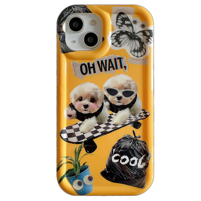 Boogzel Apparel Skateboard Dog iPhone Case