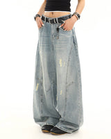 Boogzel Apparel Skater Girl Distressed Baggy Jeans, view 3