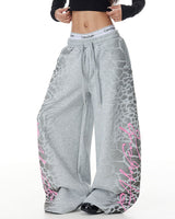 Boogzel Apparel Skater Girl Leopard Print Sweatpants, view 5