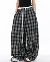 Boogzel Apparel Skater Girl Plaid Wide Leg Pants, view 2