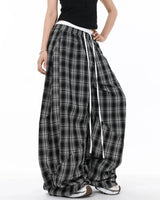 Boogzel Apparel Skater Girl Plaid Wide Leg Pants, view 3