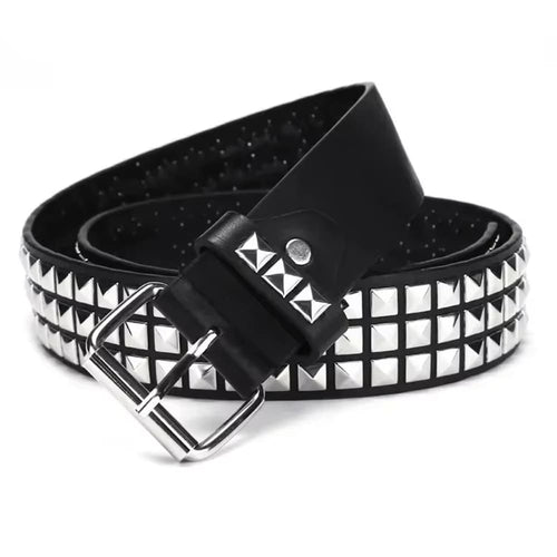 Boogzel Apparel Skater Girl Punk Rock Pyramid Stud Belt