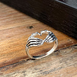 Boogzel Apparel Skeleton Hand Ring, view 3