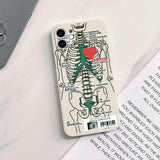 Boogzel Apparel Skeleton Heart iPhone Case, view 3