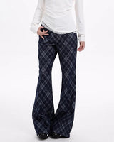Boogzel Apparel Skippin' School Blue Plaid Pants, view 4