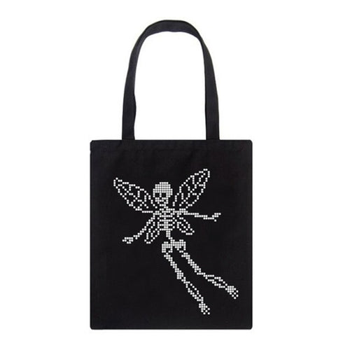 Boogzel Apparel Skull Butterfly Canvas Bag