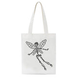 Boogzel Apparel Skull Butterfly Canvas Bag, view 2