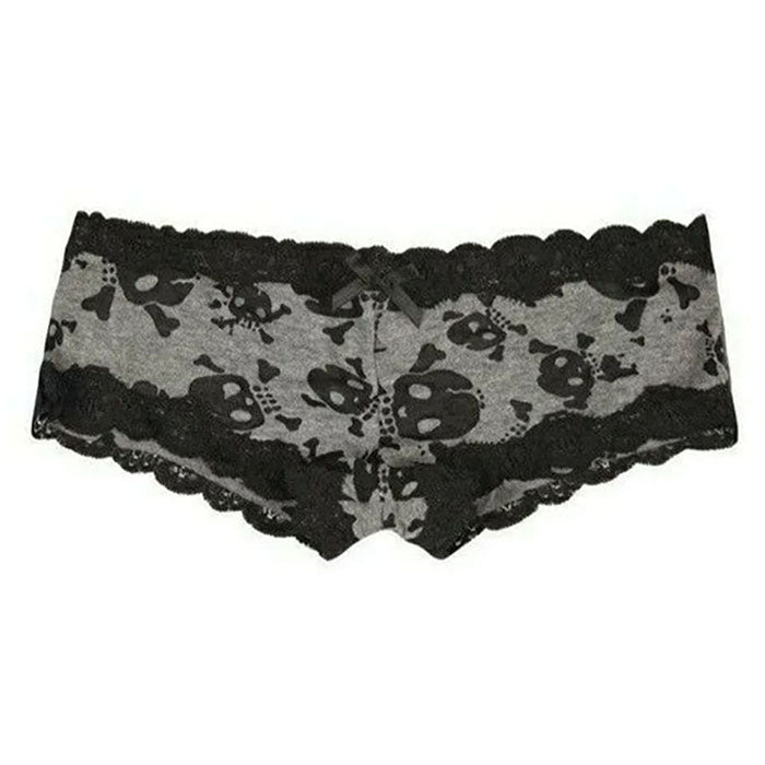 Boogzel Apparel Skull Print Lace Panty