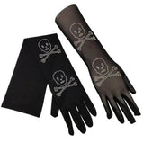 Boogzel Apparel Skull Rhinestone Gloves, view 2
