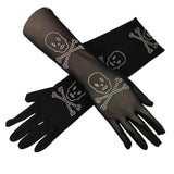 Boogzel Apparel Skull Rhinestone Gloves, view 3