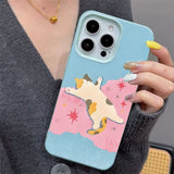 Boogzel Apparel Sleeping Cat Aesthetic iPhone Case, view 3