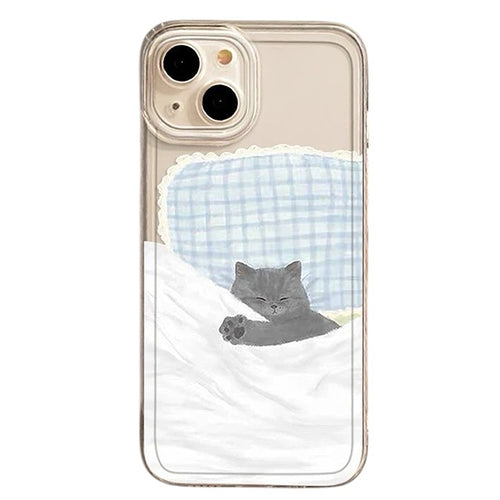 Boogzel Apparel Sleeping Kitten iPhone Case