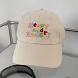 Boogzel Apparel Sleepy and Hungry Embroidery Cap, view 3
