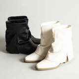Boogzel Apparel Slouchy Fit Block Heel Boots, view 2