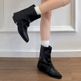 Boogzel Apparel Slouchy Fit Block Heel Boots, view 6