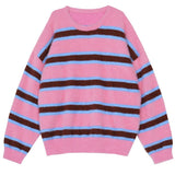 Boogzel Apparel Smells Like Teen Spirit Striped Knit Sweater, view 2